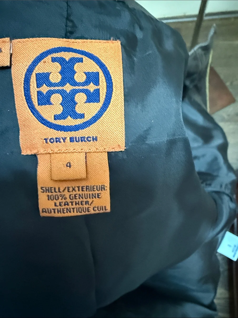 Tory Burch Quilted Brown Leather Zip-Front Jacket